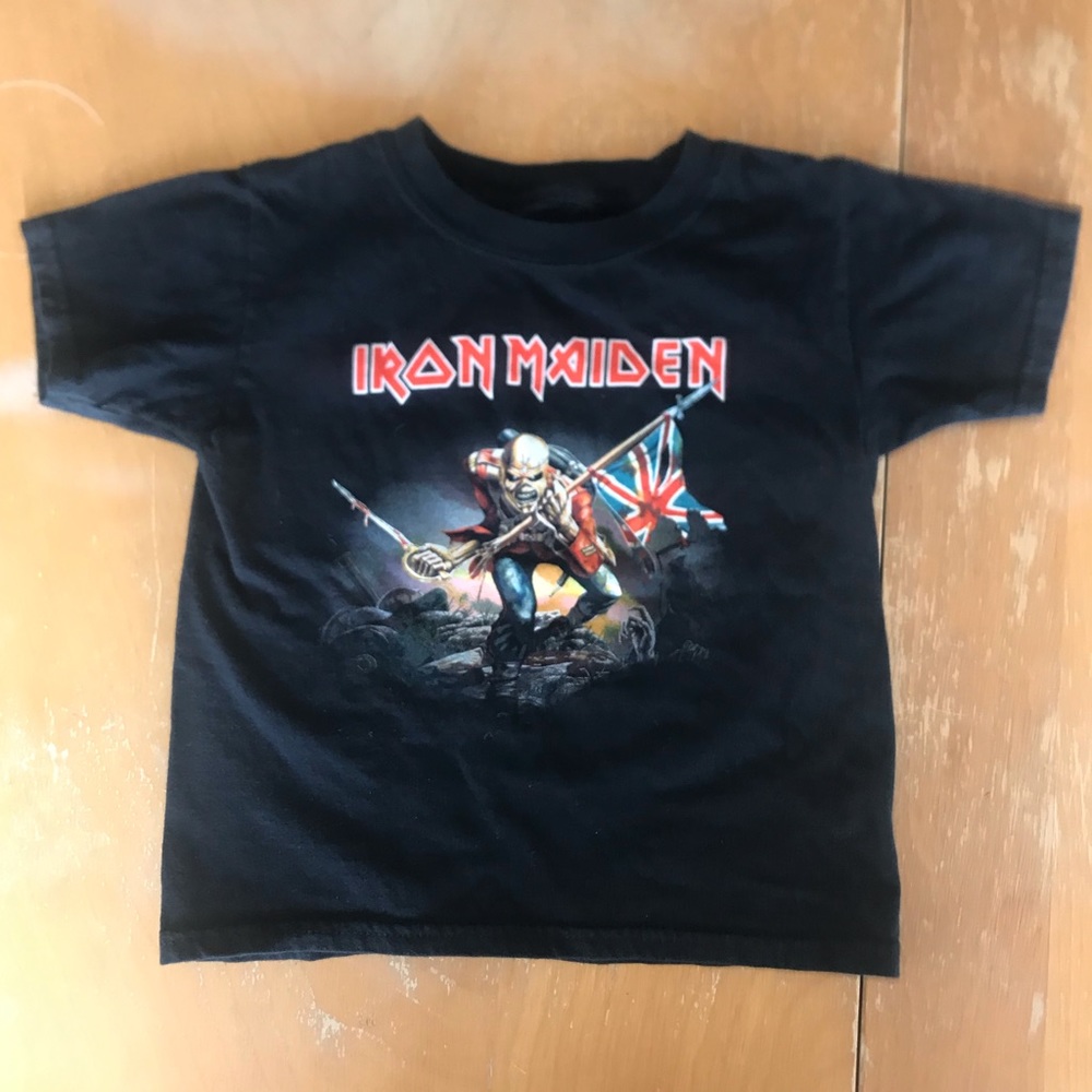Kids IRON MAIDEN tee shirt band Metal tour UK 🇬🇧